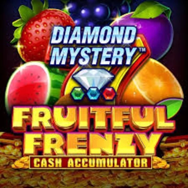 Diamond Mystery Fruitful Frenzy Cash Accumulator slot logo by Greentube at Fugu Casino